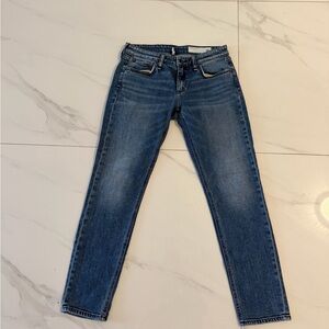 rag & bone Blue Washed Denim Jeans